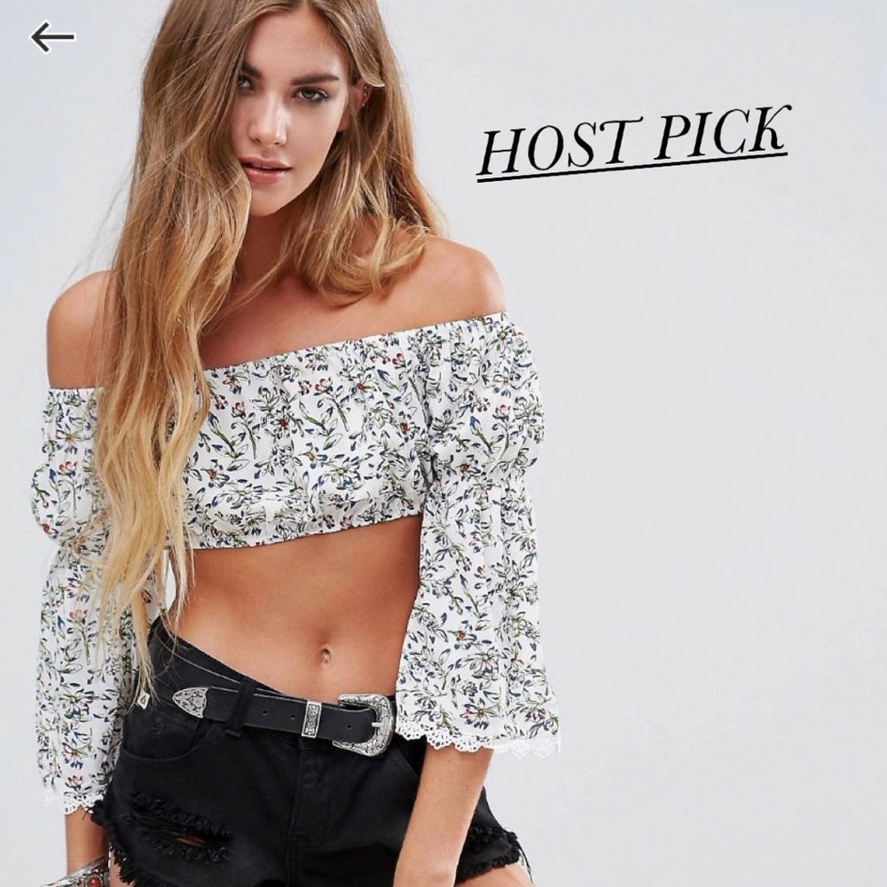 FLORAL CROP TOP
